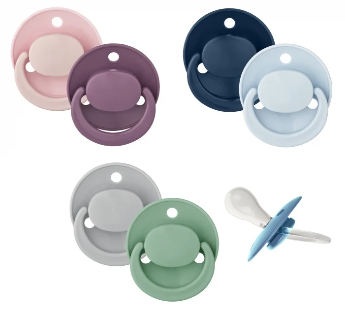 Baby Nova Schnuller Kirschform Silikon im 2er Pack - Einfarbig – Bild 2