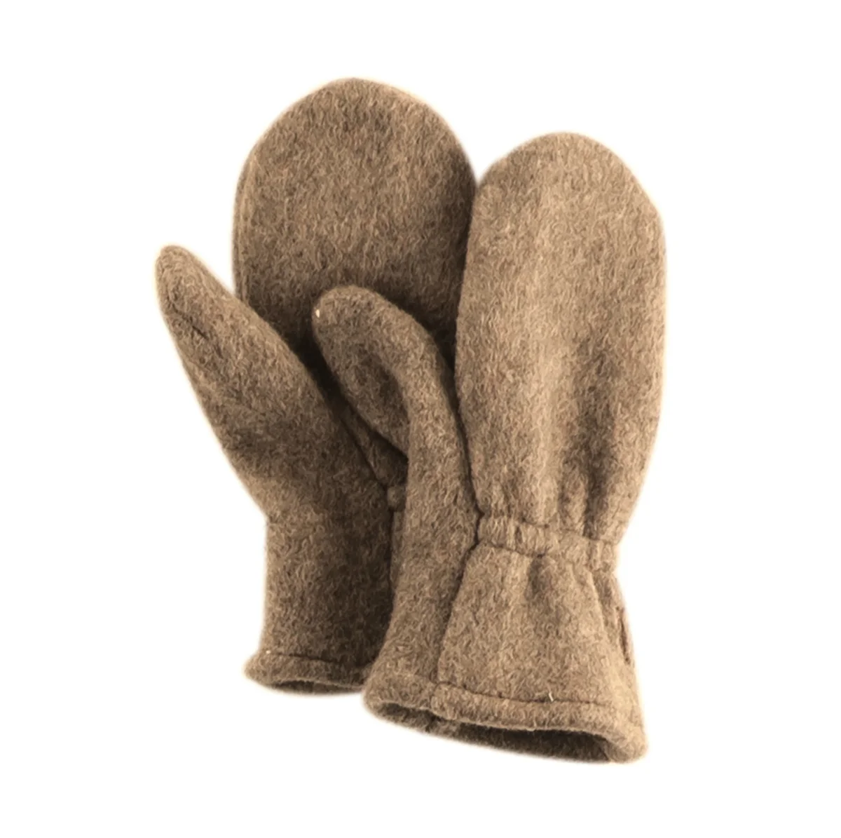 Iobio Wollvlies Babyfäustel Babyhandschuhe Braun – Bild 2