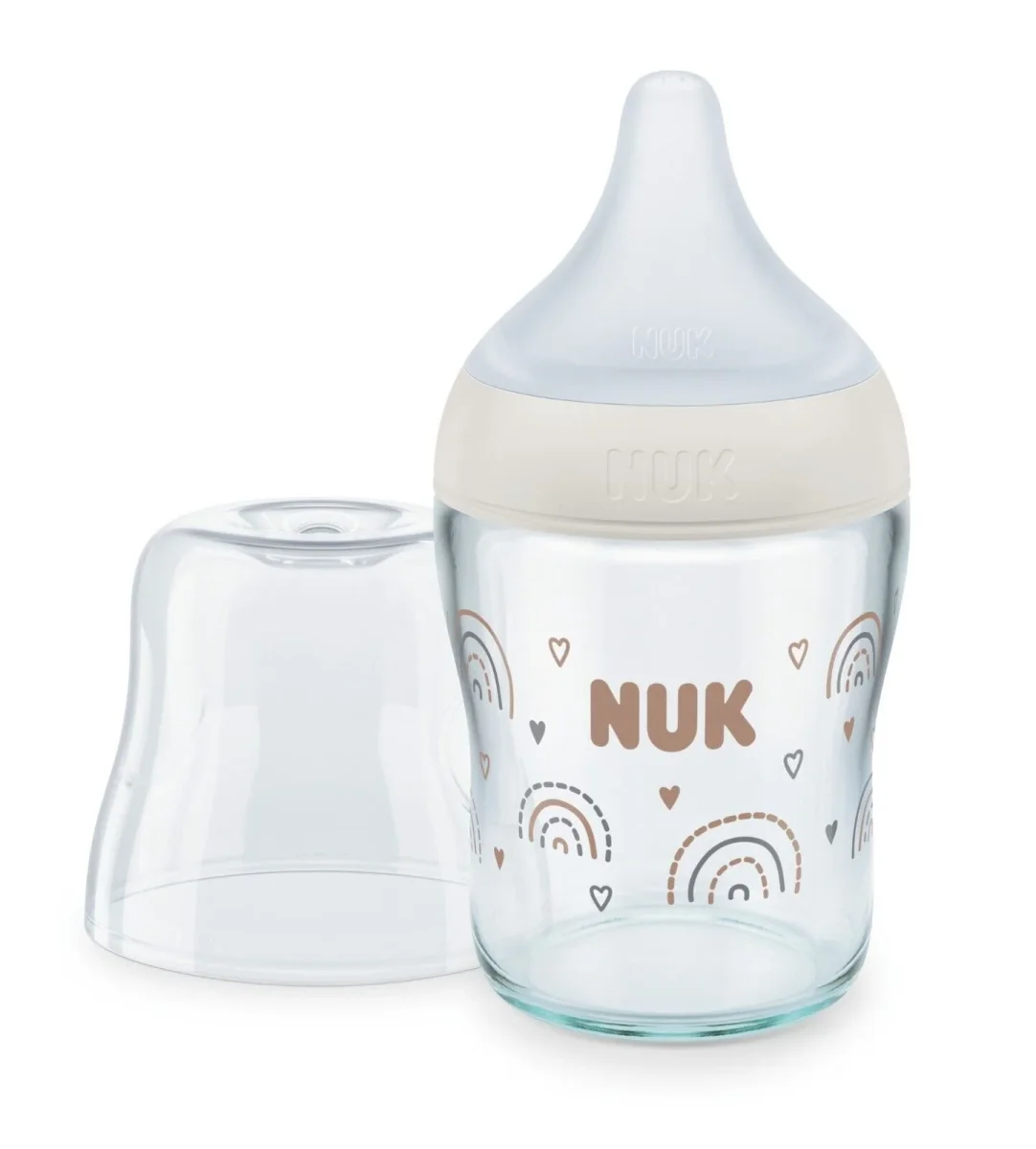 Nuk Perfect Match Glas Babyflasche in 2 Größen * Mit extra weichem Sauger – Bild 4
