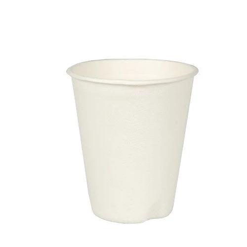 Zuckerrohr Becher für Heißgetränke, "pure" 0,2 l Ø 8 cm · 9,2 cm weiss Papstar 40 stk. – Bild 2