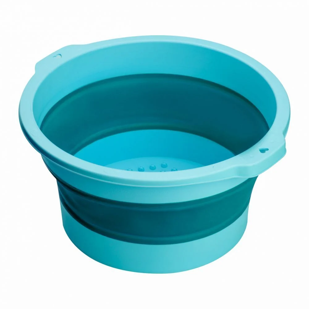 Fußbad Pediküreeimer Fussbad Fußwanne Fussbad Fußbadewanne Fussmassage Blau faltbar – Bild 2